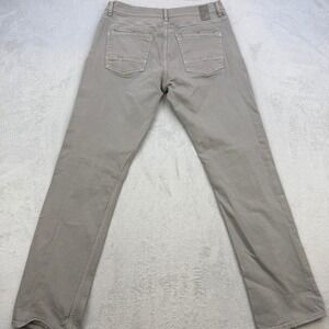 Departwest Seeker Pants Mens 36L Gray Khaki Slim Straight Stretch Casual Chino